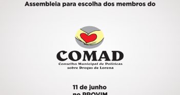 Escolha dos membros do COMAD será realizada em Assembleia nesta quinta-feira