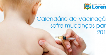Calendário de vacinação