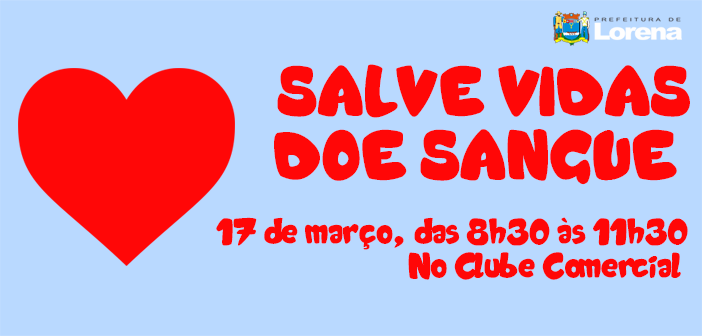 doe sangue, salve vidas