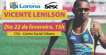 Sesc Verão 2018 traz medalhista olímpico Vicente Lenilson para evento esportivo em Lorena