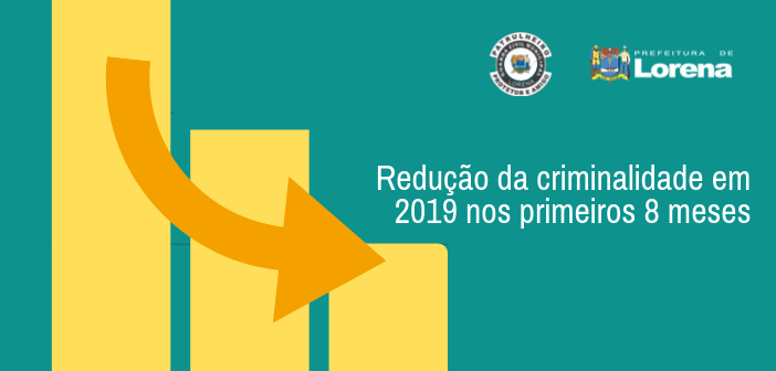 Redução na criminalidade 2º trimestre 2019