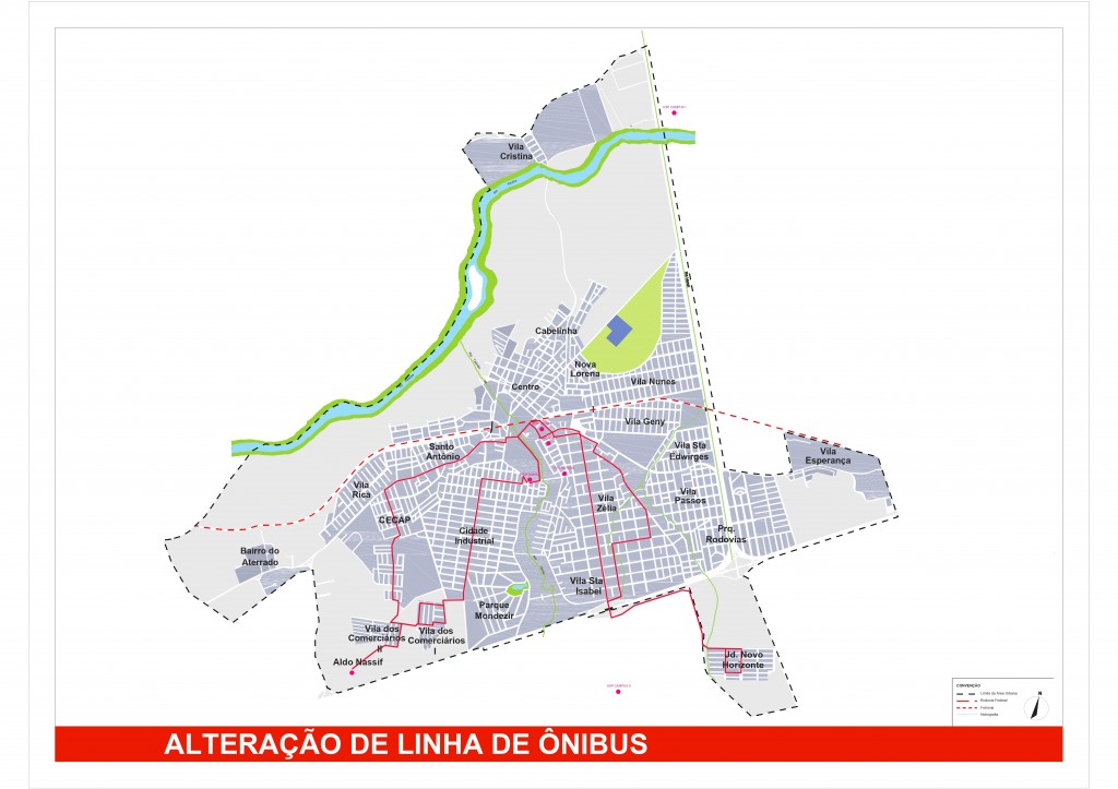 Mapa Alteracao Intinerario