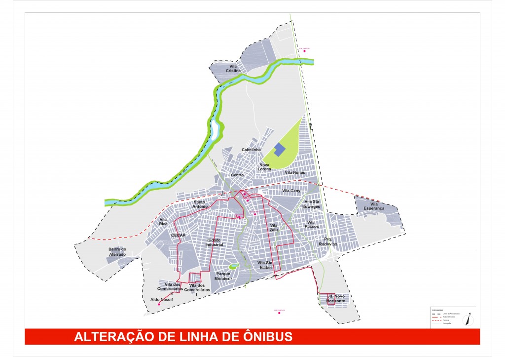 Mapa Alteracao Intinerario