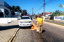 Secretaria Municipal de Trânsito e Transporte alerta para óleo na Avenida Dr. Peixoto de Castro. Colocação de serragem está em andamento Design sem nome (4)