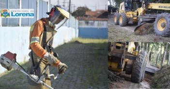 Acompanhe os trabalhos realizados nesta semana pelas equipes de Serviços Municipais de Lorena