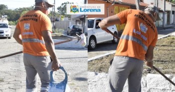 Serviços de limpeza e manutenção não param com as equipes da Secretaria de Serviços Municipais