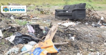 Seja responsável com a cidade “Lugar de lixo é no lixo”