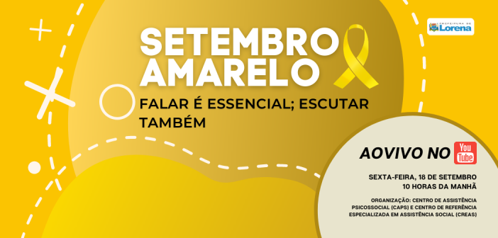 Cópia de Post Amarelo e Preto de Apoio Setembro Amarelo para Redes Sociais