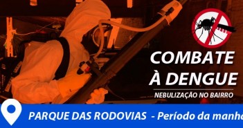 Saúde realiza nebulização no Bairro Parque das Rodovias
