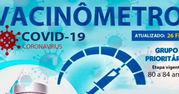 Confira o Vacinômetro atualizado (Dia 26/02)