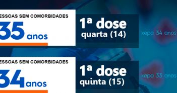 A vacinação contempla novos grupos a partir de quarta (14/07)