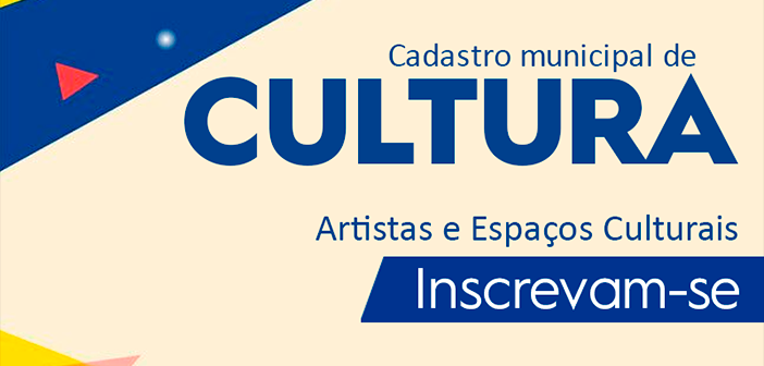 Cadastro Municipal De Cultura para artistas e espaços culturais de Lorena