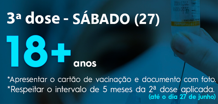 Sábado é dia de vacinação!!