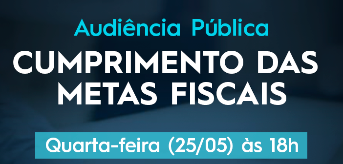 Audiência Pública de Finanças: participe!