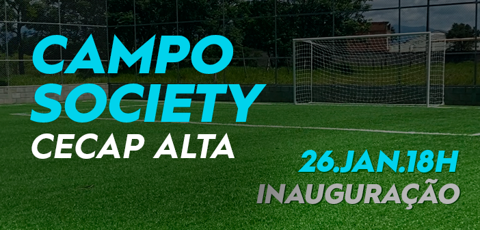 Campo de Futebol Society da Cecap Alta será inaugurado nesta quinta, 26