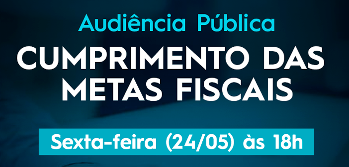 Prefeitura anuncia Audiência Pública de prestação de contas do 1º quadrimestre de 2024